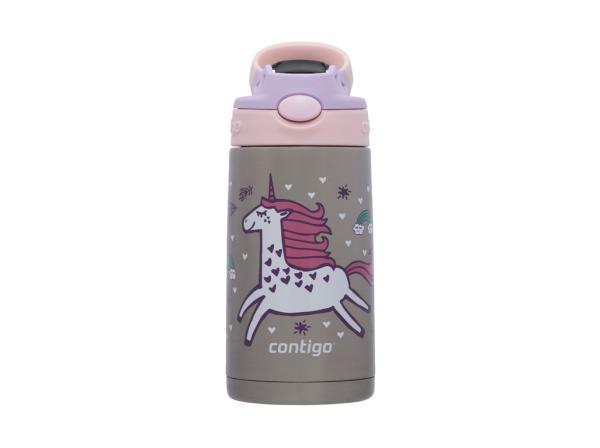 Contigo Dětské lahve/Easy Clean 380 ml Strawberry Unicorn, stříbrná, barevná