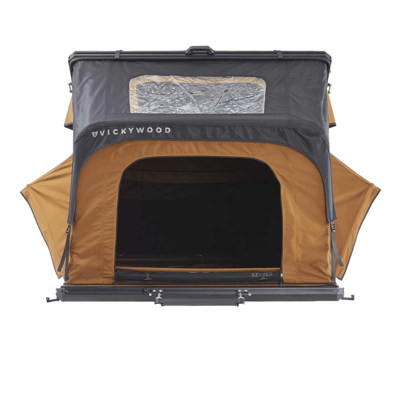 Hliníkový trojúhelníkový střešní stan CUMARU UP 145, YELLOW 7