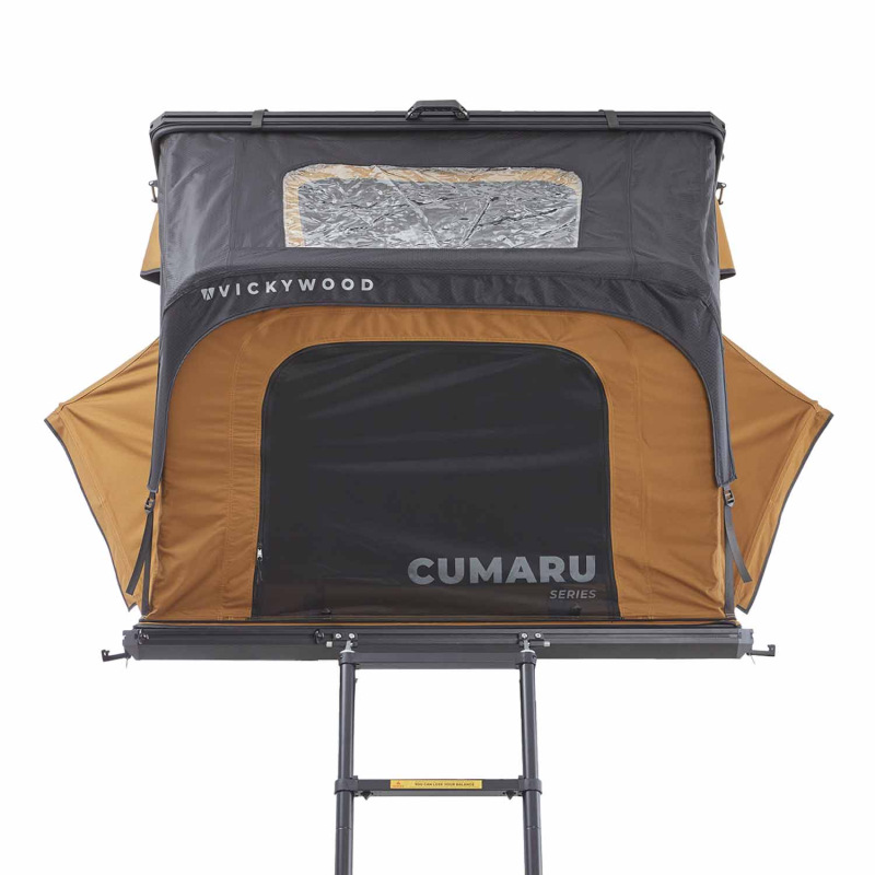 Hliníkový trojúhelníkový střešní stan CUMARU UP 145, YELLOW 3