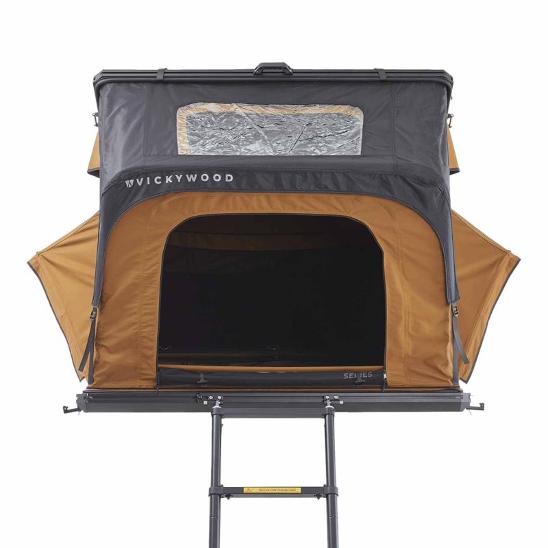 Hliníkový trojúhelníkový střešní stan CUMARU UP 145, YELLOW 1