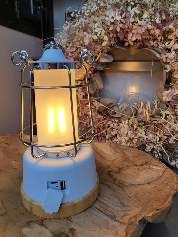 Hemp Rope Lantern – white